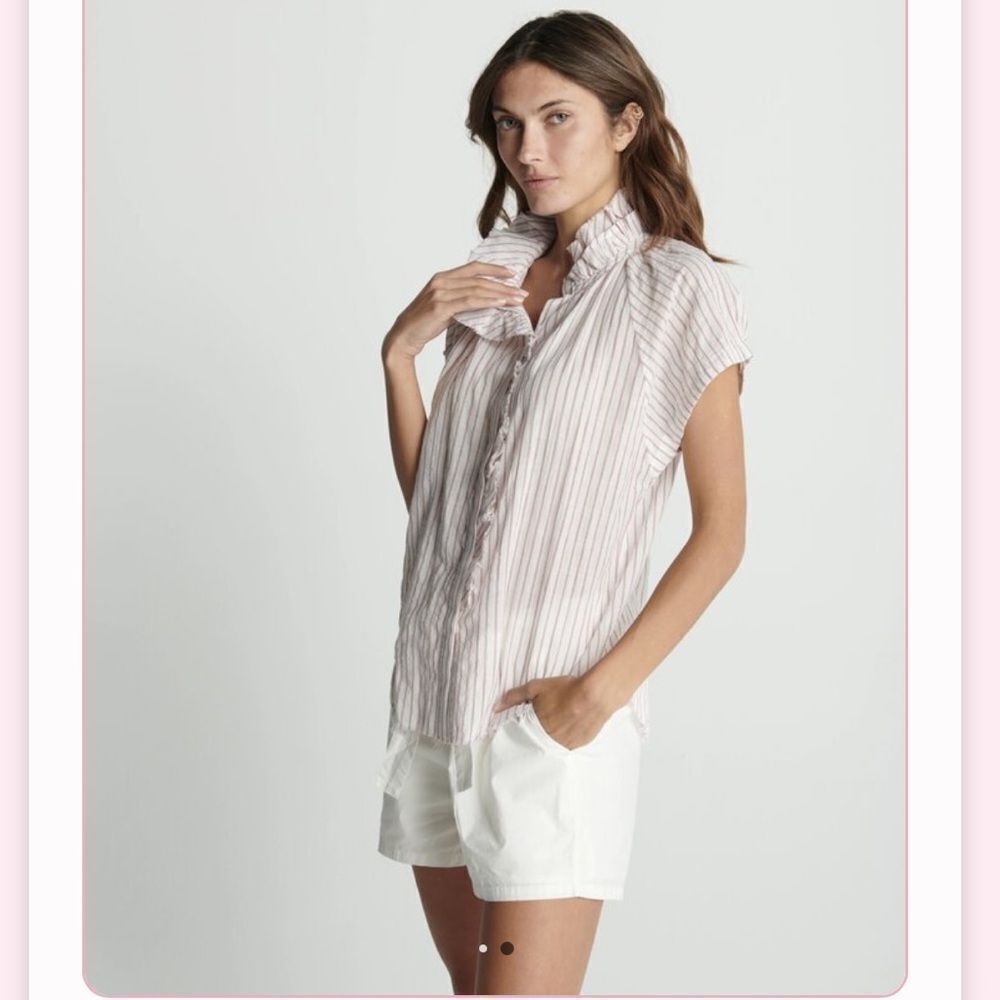 Sundays- Leah Shirt- Blush Stripe